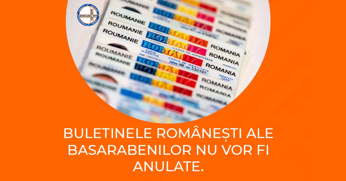 Buletinele românești ale basarabenilor nu vor fi anulate. Proiectul de lege va fi revizuit